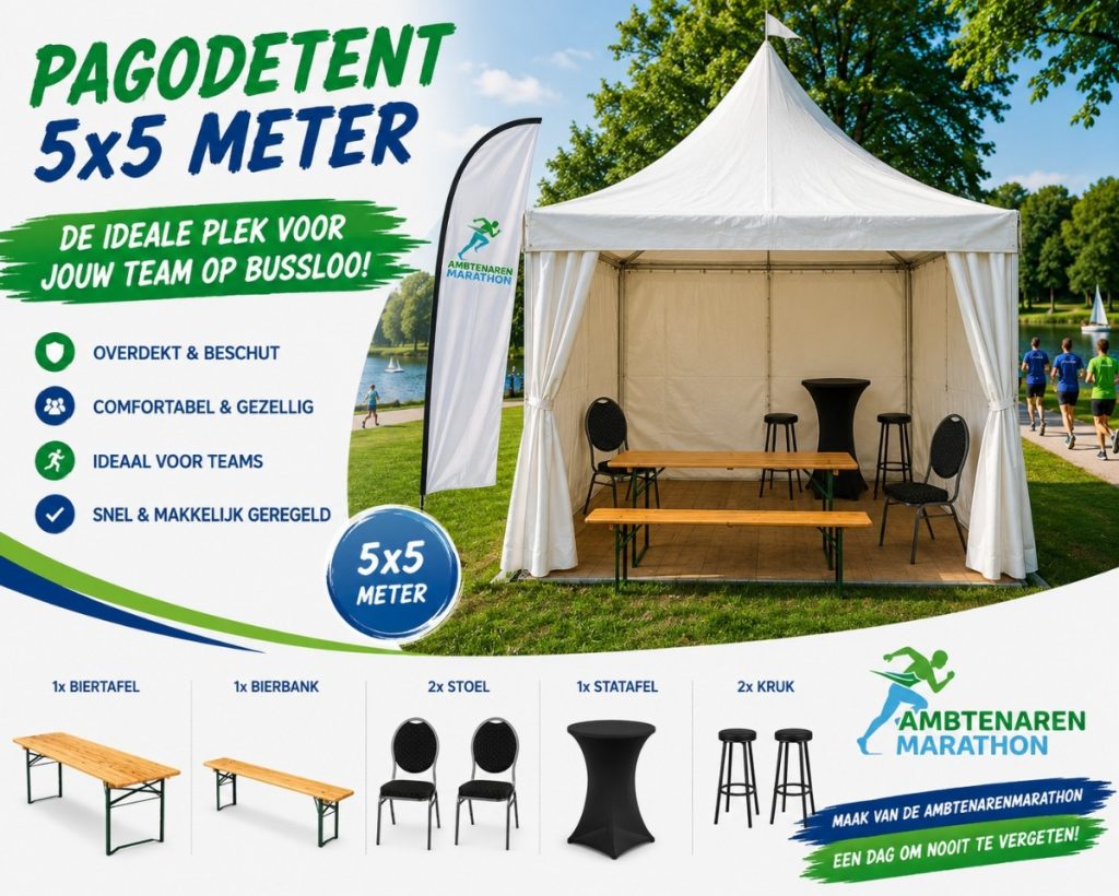 Pagodetent ambtenarenmarathon